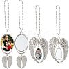 4 Sets 2 Style  Alloy Pendant Decoration Cabochon Settings AJEW-FH0002-02-1