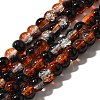 Crackle Glass Beads Strands CCG-C002-6mm-02-1