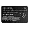 Rectangle 201 Stainless Steel Custom Blank Thermal Transfer Wallet Card DIY-WH0252-015-1