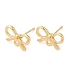 Bowknot Alloy Stud Earring Findings PALLOY-Q447-03LG-1