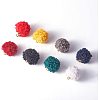 Handmade Cloth Fabric Covered Pendants WOVE-PH0001-13G-8