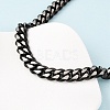 10MM 304 Stainless Steel Cuban Link Chain Necklaces NJEW-C099-04A-02-3