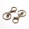 Iron Split Key Rings Keychain Clasp Findings PALLOY-J682-02AB-NF-1