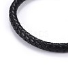 Man's Braided Leather Cord Bracelets BJEW-JB04255-02-2