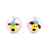 Animal Opaque ABS Plastic Imitation Pearl Enamel Beads KY-G020-03A-2
