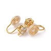 Brass Micro Pave Cubic Zirconia Ear Cuff Findings KK-F898-15C-G-2