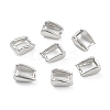 Anti-Tarnish Rhodium Plated 925 Sterling Silver Ice Pick Pinch Bails STER-Z001-016A-P-1