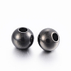 304 Stainless Steel Beads STAS-H394-04B-2