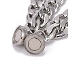 Tarnish Resistant 304 Stainless Steel Curb Chains Bracelets BJEW-JB06276-4