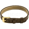 1Pc Leather Textured Bracelet Straps Slide Wristbands for Slide Charms AJEW-CL0001-01A-1