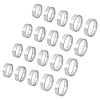 20Pcs 5 Styles 304 Stainless Steel Finger Rings for Men RJEW-UN0003-12-1