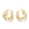 Brass Hoop Earrings EJEW-H104-03G-2
