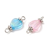 Transparent Acrylic Connector Charms PALLOY-YW0001-53-4