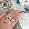 80Pcs 8 Style Alloy Cabochons MRMJ-OC0003-86-3