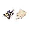 Halloween Theme Rack Plating Alloy Enamel Pendants ENAM-N056-393B-KCG-2