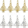 8 Pcs 2 Colors Rack Plating Brass Pendants KK-HS0001-15-1