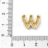 Brass Micro Pave Cubic Zirconia Pendants KK-A300-02G-W-3