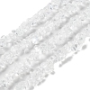 Spray Painted Transparent Glass Beads Strands GLAA-P060-01A-14-1