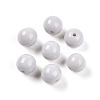 Opaque Solid Color Glass Beads GLAA-N007-8mm-A08-1