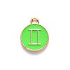 Alloy Enamel Pendants ENAM-S124-01B-06I-2