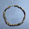 Natural Tiger Eye Chip Beaded Necklaces for Women IW6789-23-1