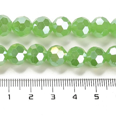 Imitation Jade Glass Beads Stands EGLA-A035-J10mm-B01-1
