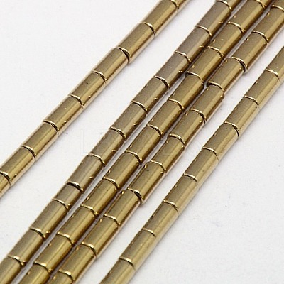Electroplate Non-magnetic Synthetic Hematite Beads Strands G-J162-B-M-1