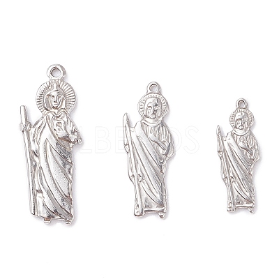 36Pcs 3 Style 201 Stainless Steel Pendants STAS-UN0025-59-1