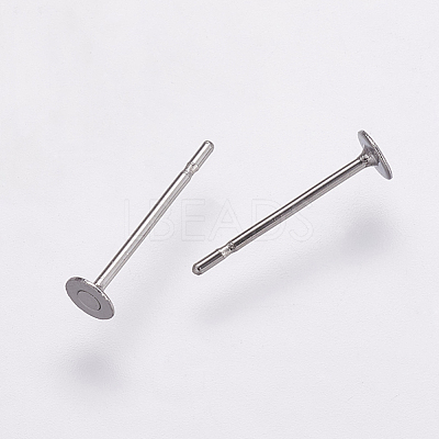 Tarnish Resistant 304 Stainless Steel Stud Earring Settings X-STAS-K146-009-3mm-1