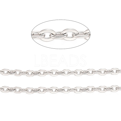 Tarnish Resistant 304 Stainless Steel Cable Chains CHS-K016-01P-1