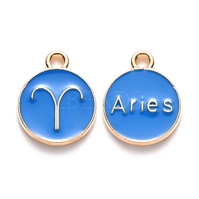 Alloy Enamel Pendants ENAM-S124-01B-02A-1