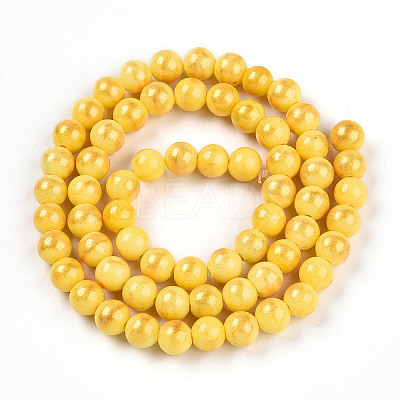 Natural Mashan Jade Beads Strands G-A255-A01-02D-1