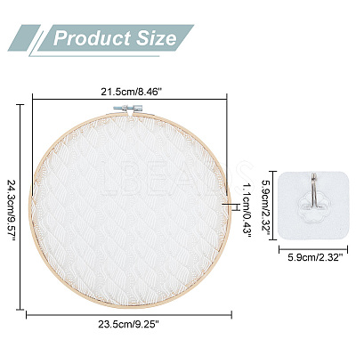 Lace Disc Earring Organizer Holder DIY-WH0399-64B-1