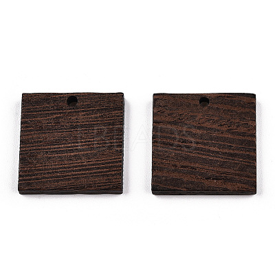 Natural Wenge Wood Pendants WOOD-T023-79-1