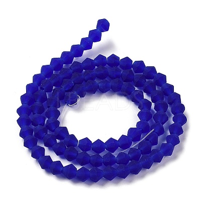 Imitate Austrian Crystal Frosted Glass Beads Strands X-EGLA-A039-T6mm-MD06-1