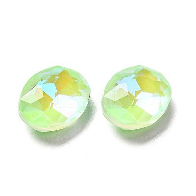 Mocha Fluorescent Style Glass Rhinestone Cabochons GGLA-M005-01A-214MK-1