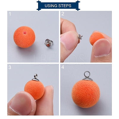 Brass Cup Pearl Peg Bails Pin Pendants KK01-1