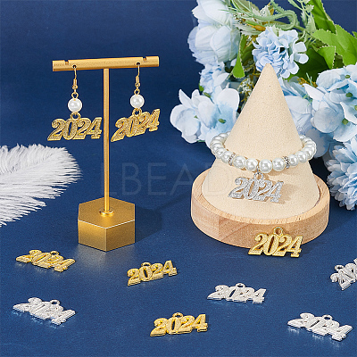 40Pcs 2 Colors Alloy Charms FIND-SC0007-05-1