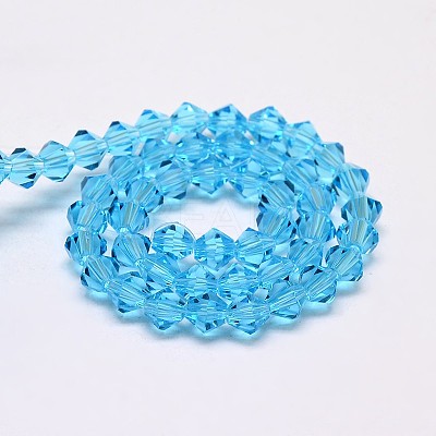 Transparent Glass Beads Strands EGLA-A039-T4mm-D19-1