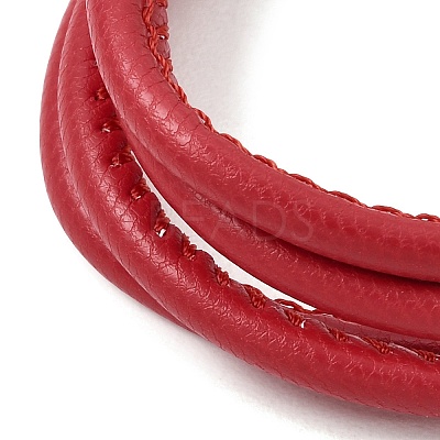 Microfiber Leather Multi-strand Cord Bracelets Makings FB-CBA983F-01G-11-1