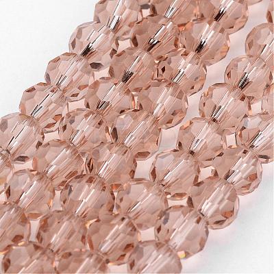 Transparent Glass Bead Strands GLAA-G013-8mm-90-1