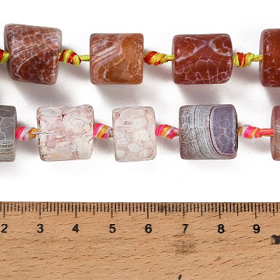 Dyed & Heated Natural Fire Crackle Agate Beads Strands GG-CBAB9C6-K01-01-1