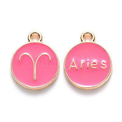 Alloy Enamel Pendants X-ENAM-S124-01A-03A-1
