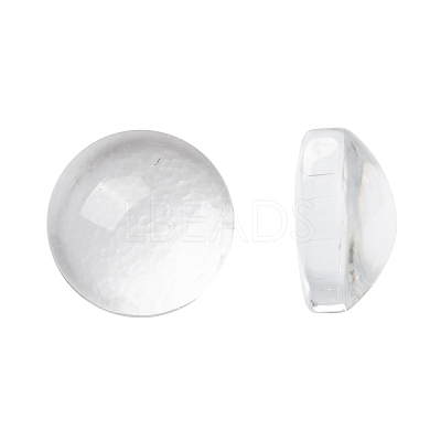 Transparent Glass Cabochons X-GGLA-R026-6mm-1