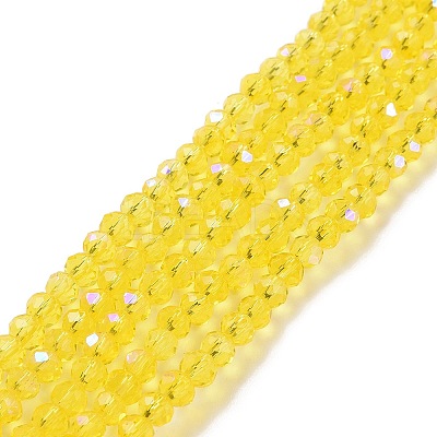 Electroplate Glass Beads Strands X1-EGLA-A034-T6mm-L02-1