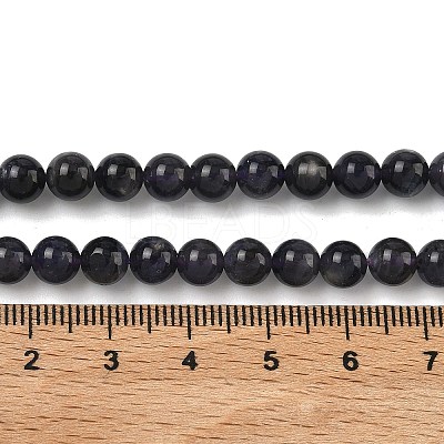 Natural Iolite Beads Strands G-E576-05C-1