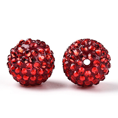 Transparent Resin Rhinestone Graduated Beads RESI-S314-10x12-05-1