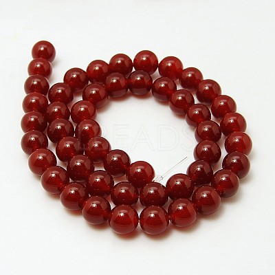 Natural Carnelian Beads Strands G-G338-8mm-02-1