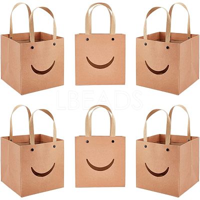 Funny Craft Paper Handbags CARB-WH0018-02A-1