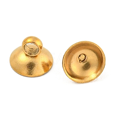 304 Stainless Steel Bead Cap Pendant Bails STAS-G224-24G-07-1
